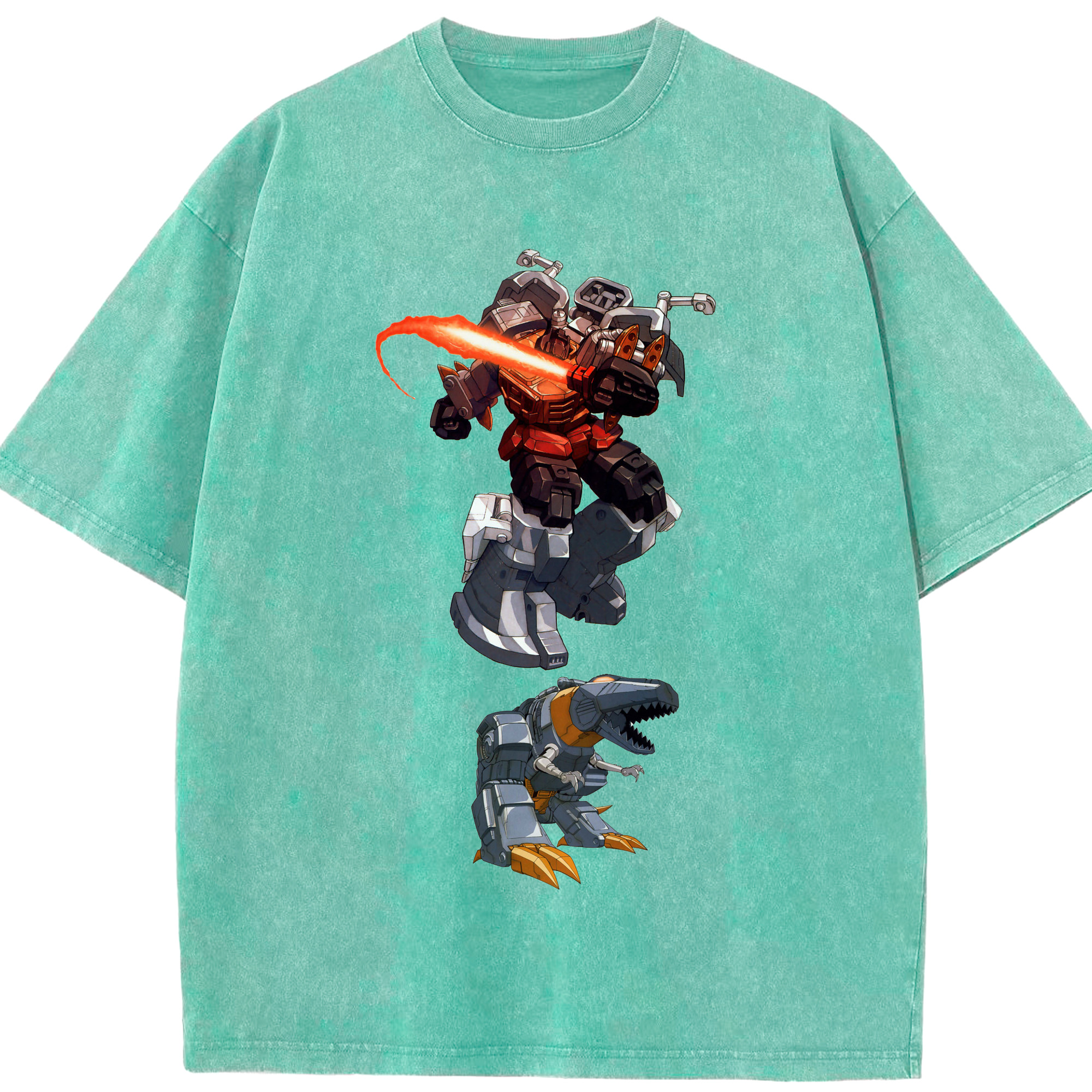 （画像用）  綿100% ヴィンテージ風 半袖Tシャツ（フロントプリント）